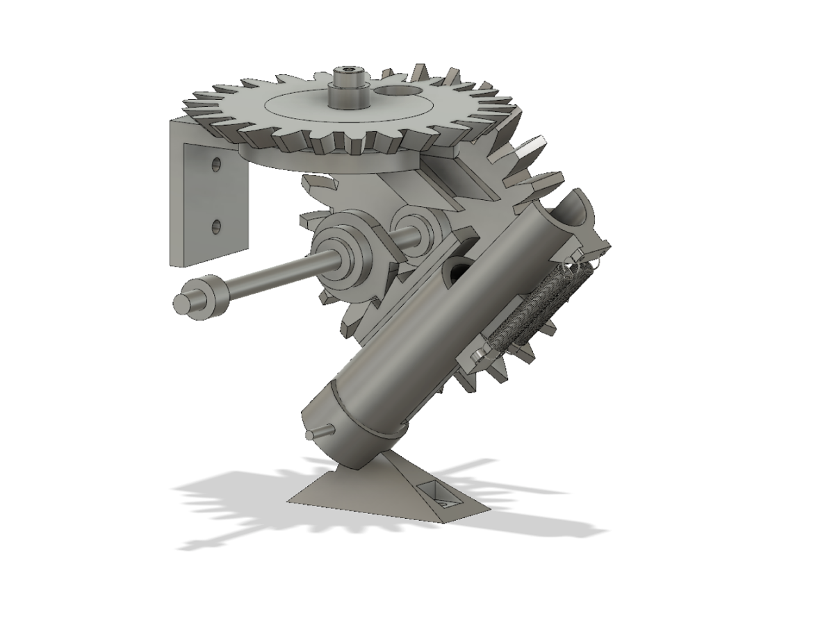 CAD model of M&M cannon mechanisms
