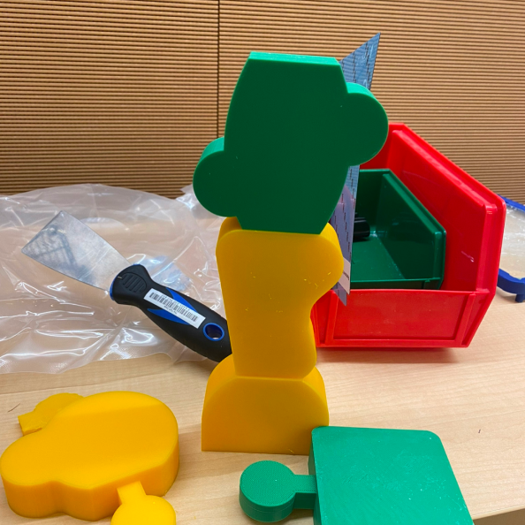 3D printed toy set stack